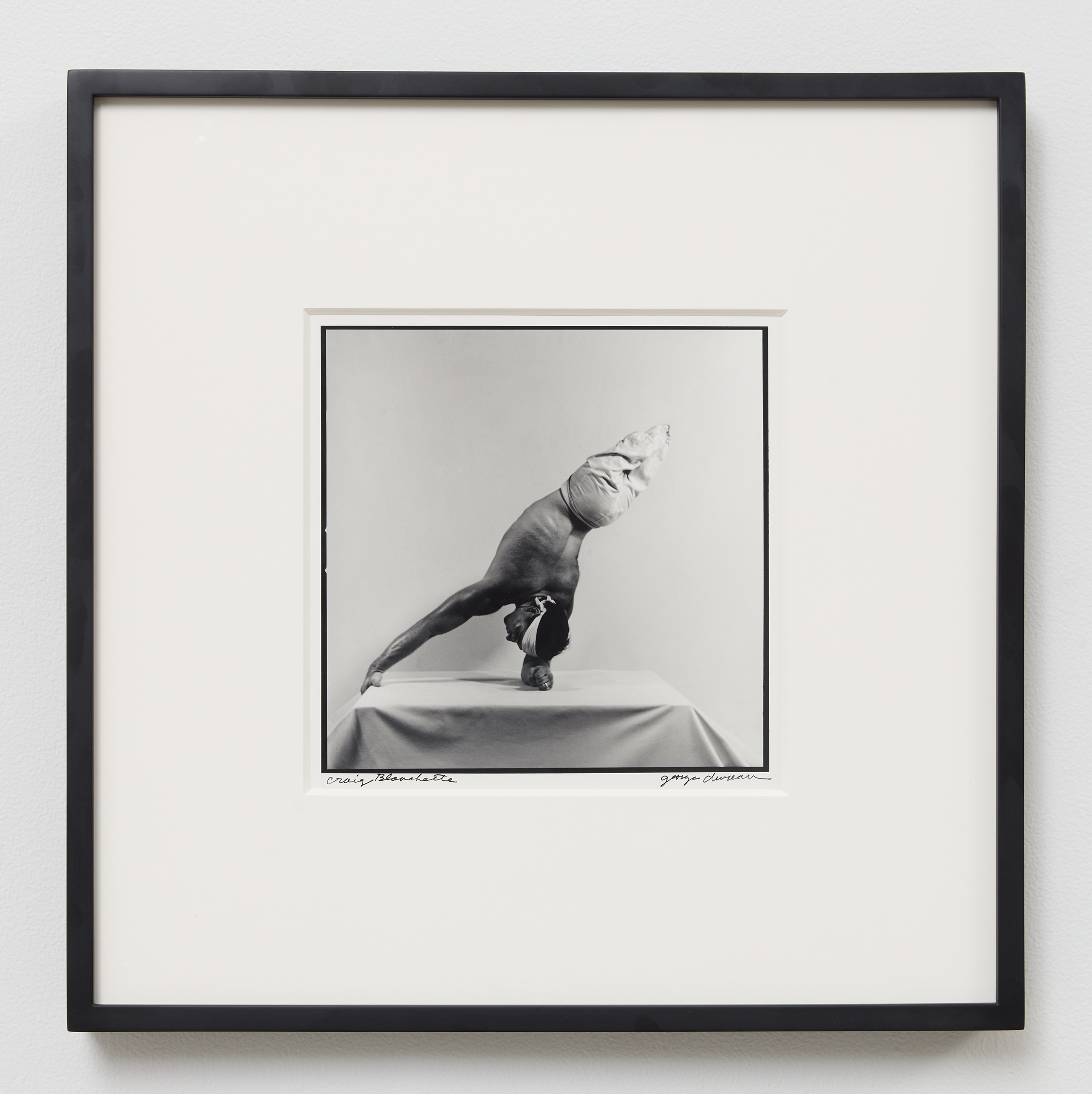 George Dureau, Craig Blanchette, 1993. Vintage gelatin silver print, 19 x 19 in (48.3 x 48.3 cm)